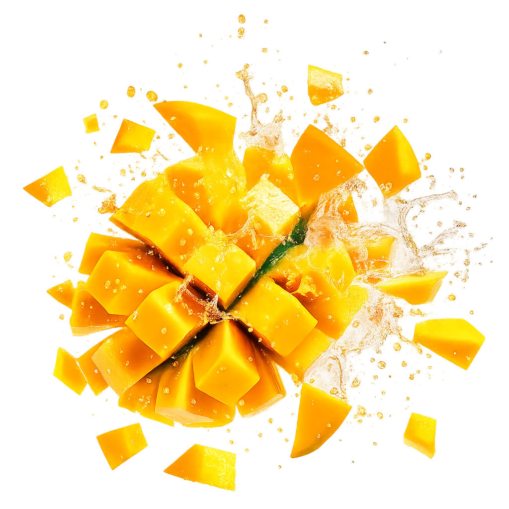 Mangoes being packed into a box